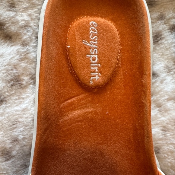 Y2K Easy Spirit Women's Orange Slide Sandals - Picture 3 of 6